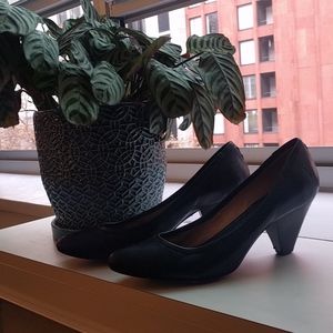 Frye black high heels, size 10